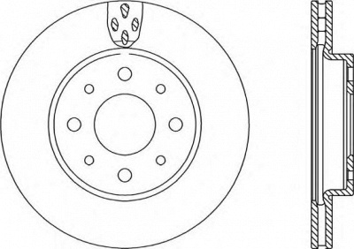 OPEN PARTS bda223420 -  Тормозной диск